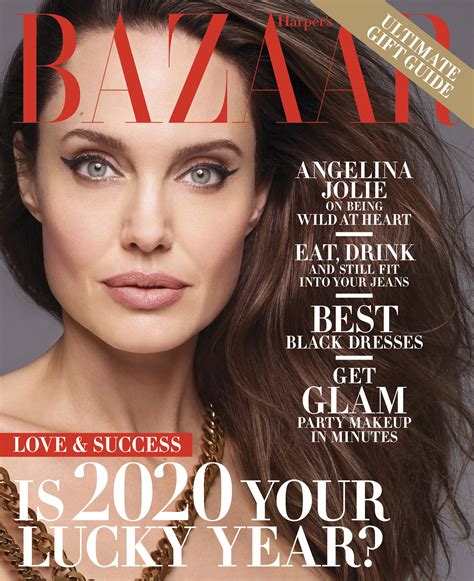 Modelos Internacionales Angelina Jolie Revista Harpers Bazaar
