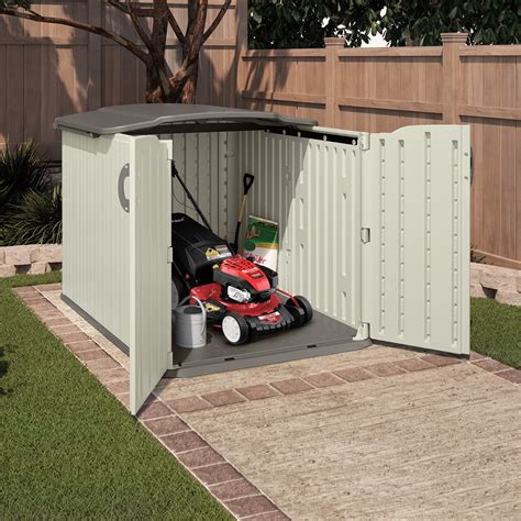 Suncast 98 cu. ft. Glidetop® Horizontal Resin Storage Shed for Backyard