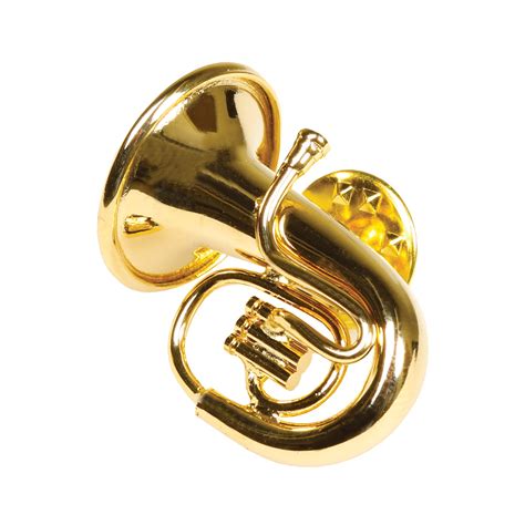 novelty and more womens miniature musical instrument lapel pins velvet lined case tuba brooches