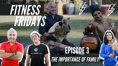 Cesar Millan Works Out With His Two Sons Fitness Fridays Youtube
