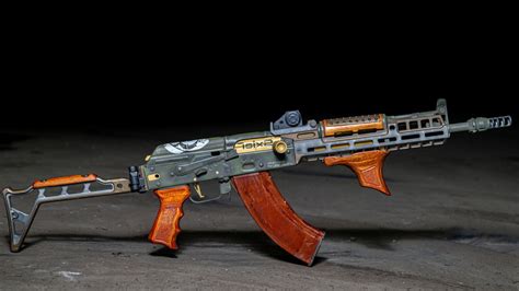 Wallpaper ID Assault Rifle Gun AKM Weapon Custom Kalashnikov AK Weapons