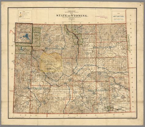 Map Of The State Of Wyoming David Rumsey Historical Map Collection
