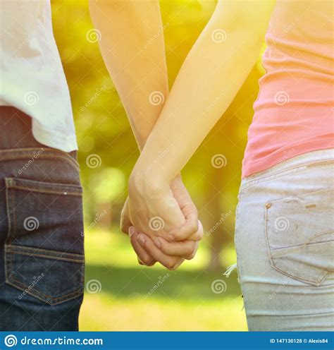 Couple Holding Hands Stock Photo Image Of Adults Celebration 147130128