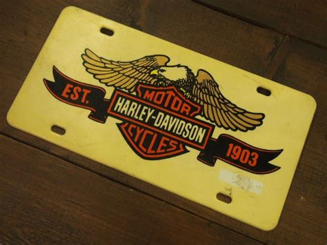 Harley Davidson/License Plate - the california garage
