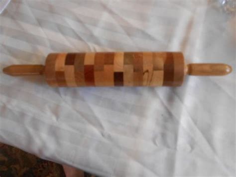 Unique Vintage Wood Rolling Pin Of Mixed Woods By Quaylesnest Vintage