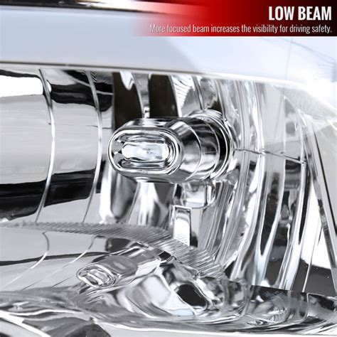 SPEC D Dodge Ram LED Tube Quad Reflector Headlights Chrome LH DGP Q G GO