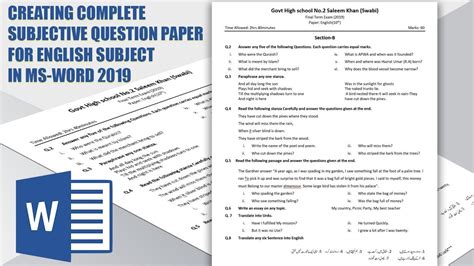 Check out cpt december 2018 question paper in hindi and english language. How to Create complete subjective question paper for ...