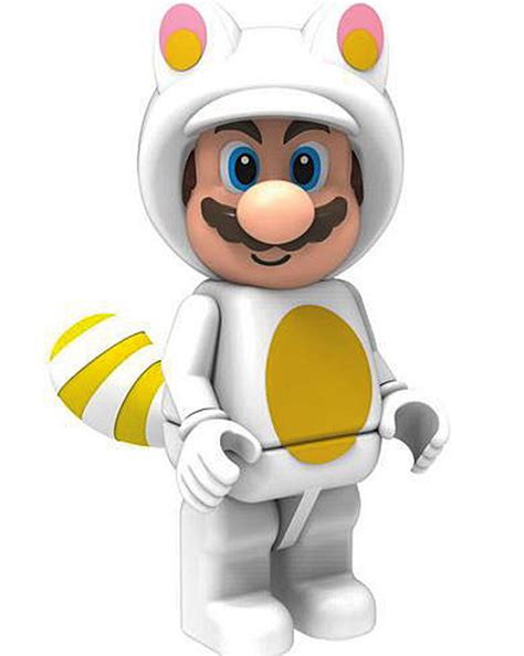 Knex Super Mario White Tanooki Mario Minifigure Mario 3d Land Loose