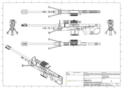 Sniper Rifle System 99d Series 2 Anti Matériel 3d Model For Etsy Canada