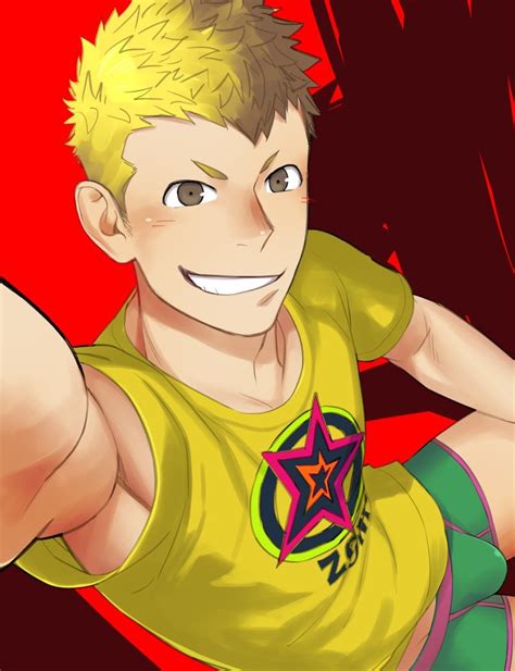 Itto Mentaiko Megami Tensei Persona Persona 5 1boy Armpits