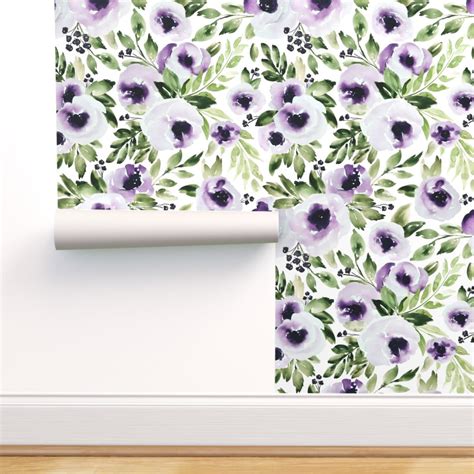 Elegant Flower Pattern Wall Stickers Removable Peel And Stick Wall 723