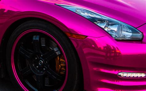 Gallery Chrome Pink Wrapped Nissan Gt R And Maserati Quattroporte