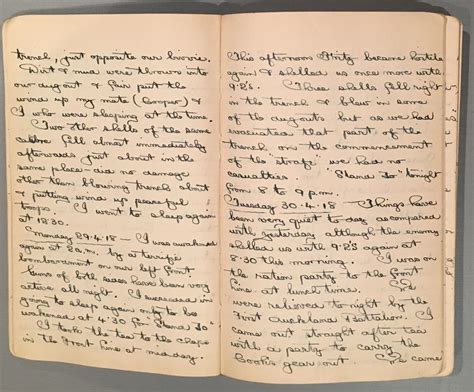 Historical In The 1930s My Grandfather Transcribed His 1918 War