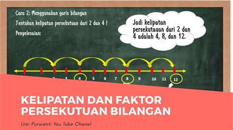 Kelipatan Dan Faktor Persekutuan Bilangan Ll Kelas Sd Youtube