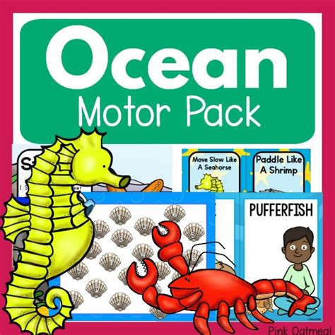 Ocean Themed Motor Pack Pink Oatmeal Shop Ocean Activities Ocean