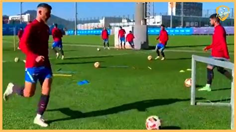 Fc Barcelona Xavi Hernandez Great Passing Drill With Finishing And Saq Youtube