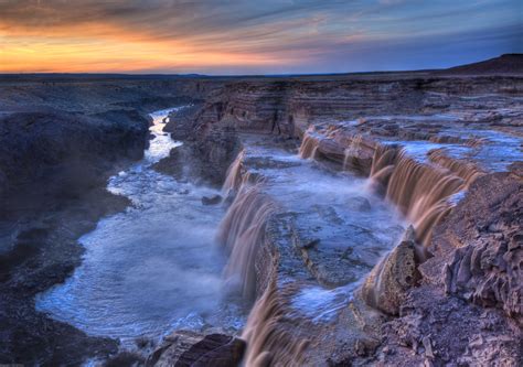 Grand Falls Sunset Grand Falls Is A Natural Waterfall Syst Flickr