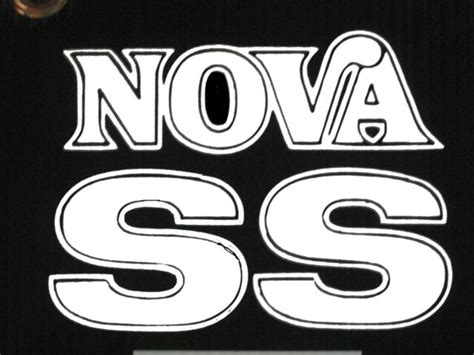 Chevy Nova Ss Logo Car Vinyl Decal Sticker 61067z Ebay