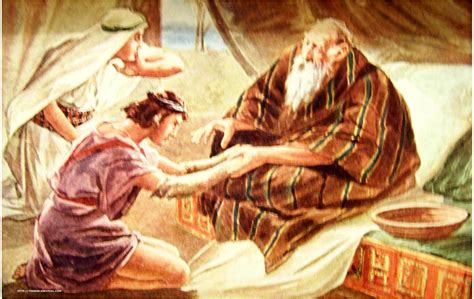 Jacob deceiving his father Genesis 27:19-25