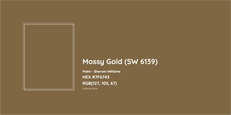 Sherwin Williams Mossy Gold Sw 6139 Paint Color Codes Similar Paints