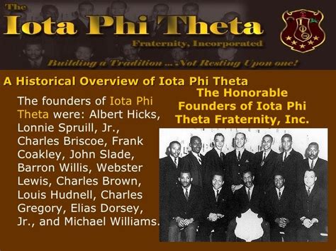 Iota Phi Theta Fraternity Social Service Fraternity The Iota Phi