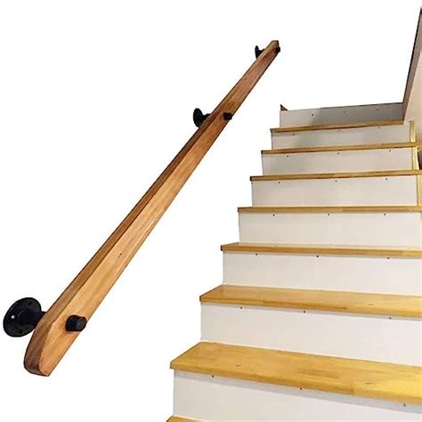 Cmmc Handrail Complete Kit Professional Non Slip Solid Wood Safety Stair Railing