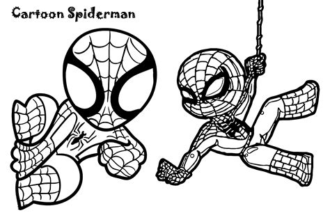 Cute spiderman coloring pages for kids. Cute & Easy Spiderman Coloring Pages: Printable PDF -Printcolorcraft