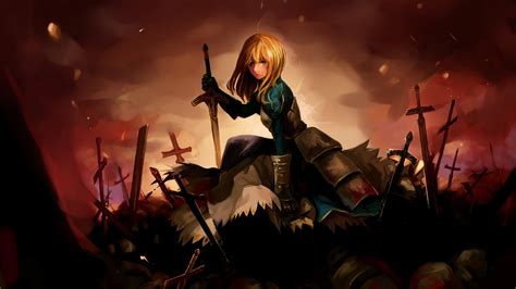 Fate/stay night the holy grail war. 2560x1440 Saber Fate Stay Night 1440P Resolution HD 4k ...