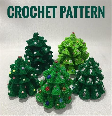 Crochet Christmas Tree Pattern Amigurumi Christmas Tree Etsy