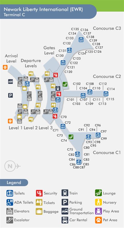 Newark Airport Map Terminal C Tips Reviews And Personal Experience