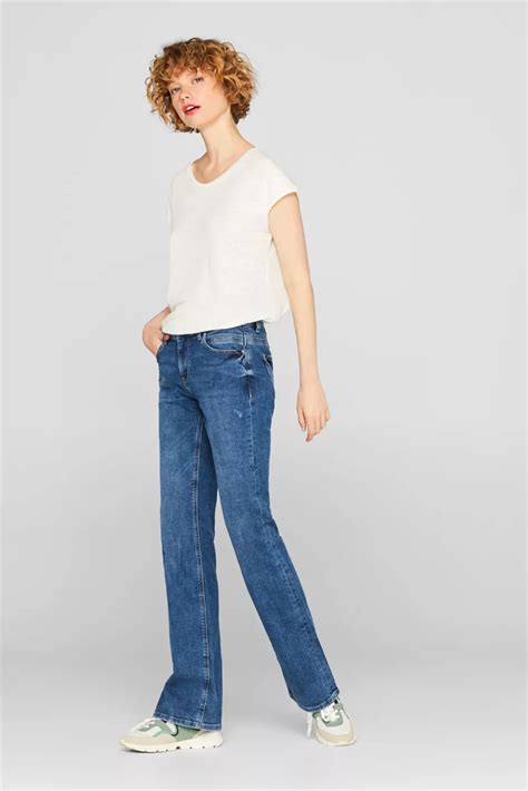 Esprit Bootcut Stretch Jeans With Organic Cotton At Our Online Shop