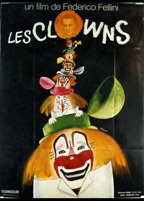 Affiche Clowns Les Federico Fellini Cinesud Affiches Cinéma