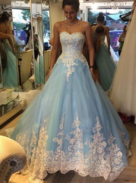 Ice blue 2019 new mother of the bride dresses short sleeve lace beaded formal evening party gowns for wedding guest dress. Ice Blue Lace Applique Prom Dress,Ball Gown Prom/Evening ...