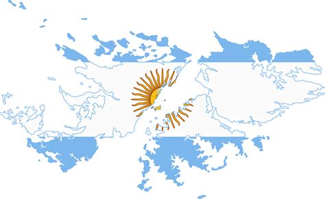 Download Hd Flag Map Of Falkland Islands Malvinas Vector Transparent