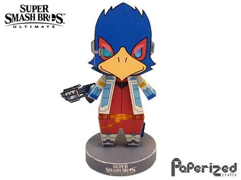 Super Smash Bros Ultimate Falco Papercraft Paperized Crafts Paper