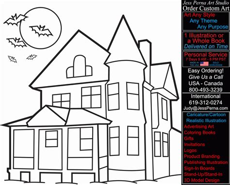 Here you are a big house, with two floors. Cartoon Haunted House Coloring Page - Coloring Home