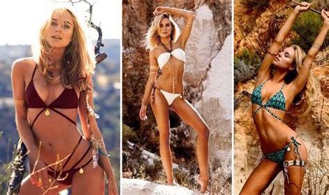 Kimberley Garner Oozes Sex Appeal As She Models Bikinis Celebrity
