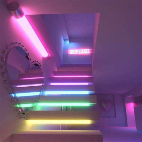 Pin By Rawsueshii On Pink Aesthetic Neon Bedroom Neon Room Led