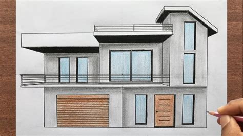 How To Draw A House In One Point Perspective Step By Pinoy House Designs