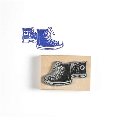Converse Trainers Rubber Stamp Trainers Stamp Shoes Stamp Etsy Uk