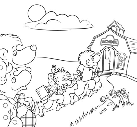 All you have to do is print! Berenstain Bears Go to School coloring page | Free ...