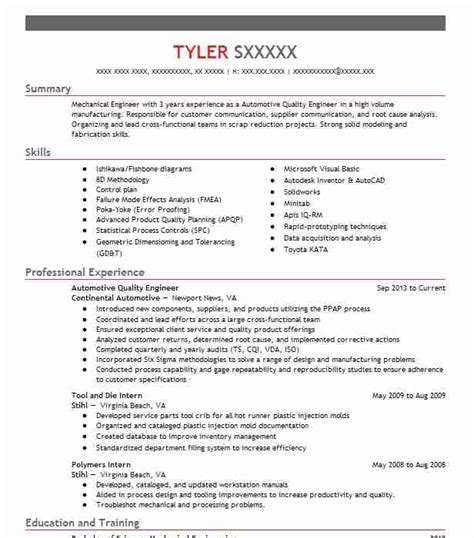 Quality engineer quality engineer role is responsible for interpersonal, analytical, python, design, coding, automation, english, organization, java identify, negotiate with, and mobilizes/manage resources to meet program quality objectives from concept thrcoordinate communications and. Automotive Quality Engineer Resume Sample | LiveCareer