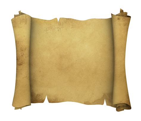 Paper Scroll Parchment - Vintage Scroll Png png download - 2500*2143 png image