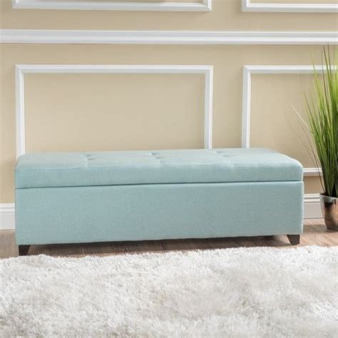 London Fabric Storage Bench By Christopher Knight Home Overstock