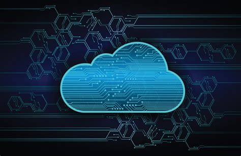 Cloud Computing Cyber Circuit Future Technology Concept Background