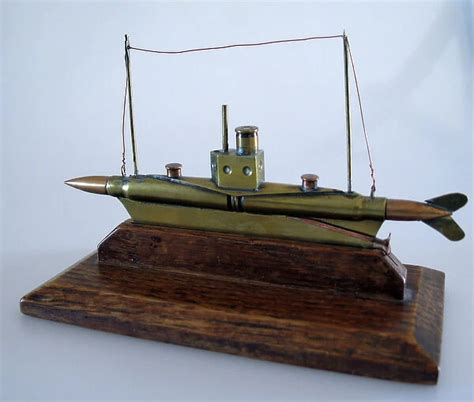 Trench Art Model Of A Submarine Ww1 For Sale As Framed Prints Photos