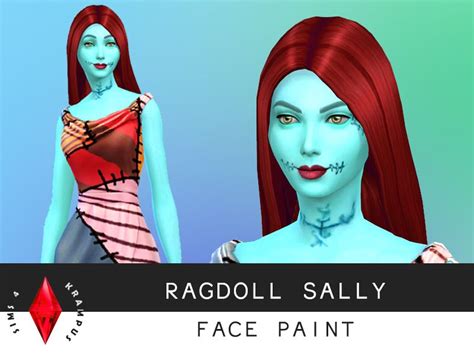 The Sims 4 ‘nightmare Before Christmas Sally Face Paint The Paint