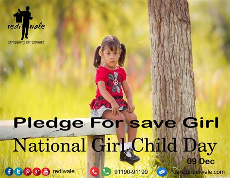 Rediwale Pledge To Save Girl Child On Savegirlchildday Savegirl
