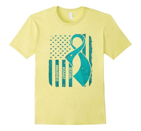 Sexual Assault Awareness Flag Tee Shirts 4lvs