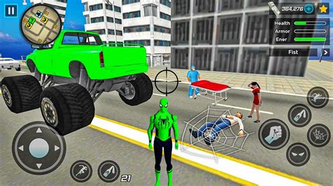 Spider Rope Hero Ninja Gangster Crime Vegas City 1 Android Gameplay